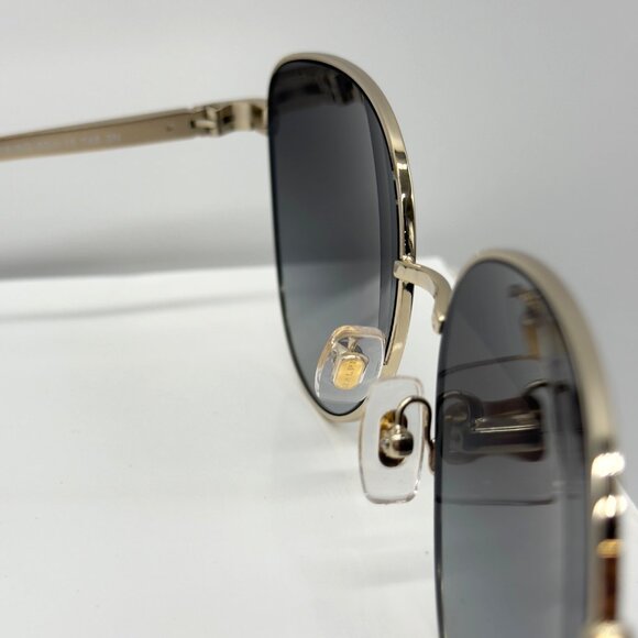 Ralph Lauren Sunglasses RA4144 9116/8G Shiny Gold Frames Gray Gradient Lenses - Picture 8 of 11
